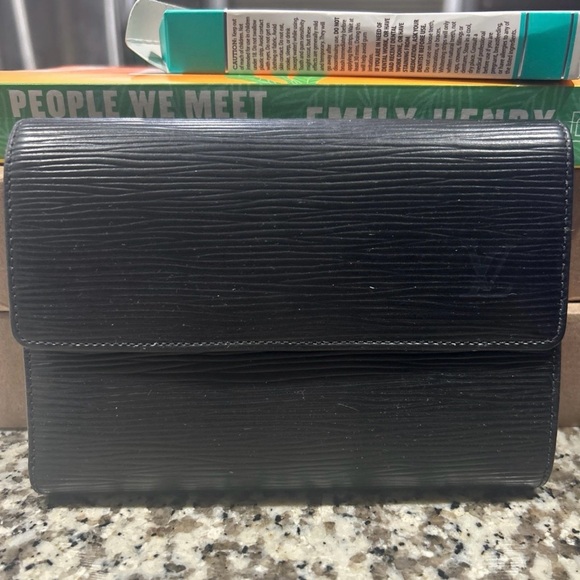Louis Vuitton Handbags - Louis Vuitton Porte Tresor Black Epi Leather Wallet